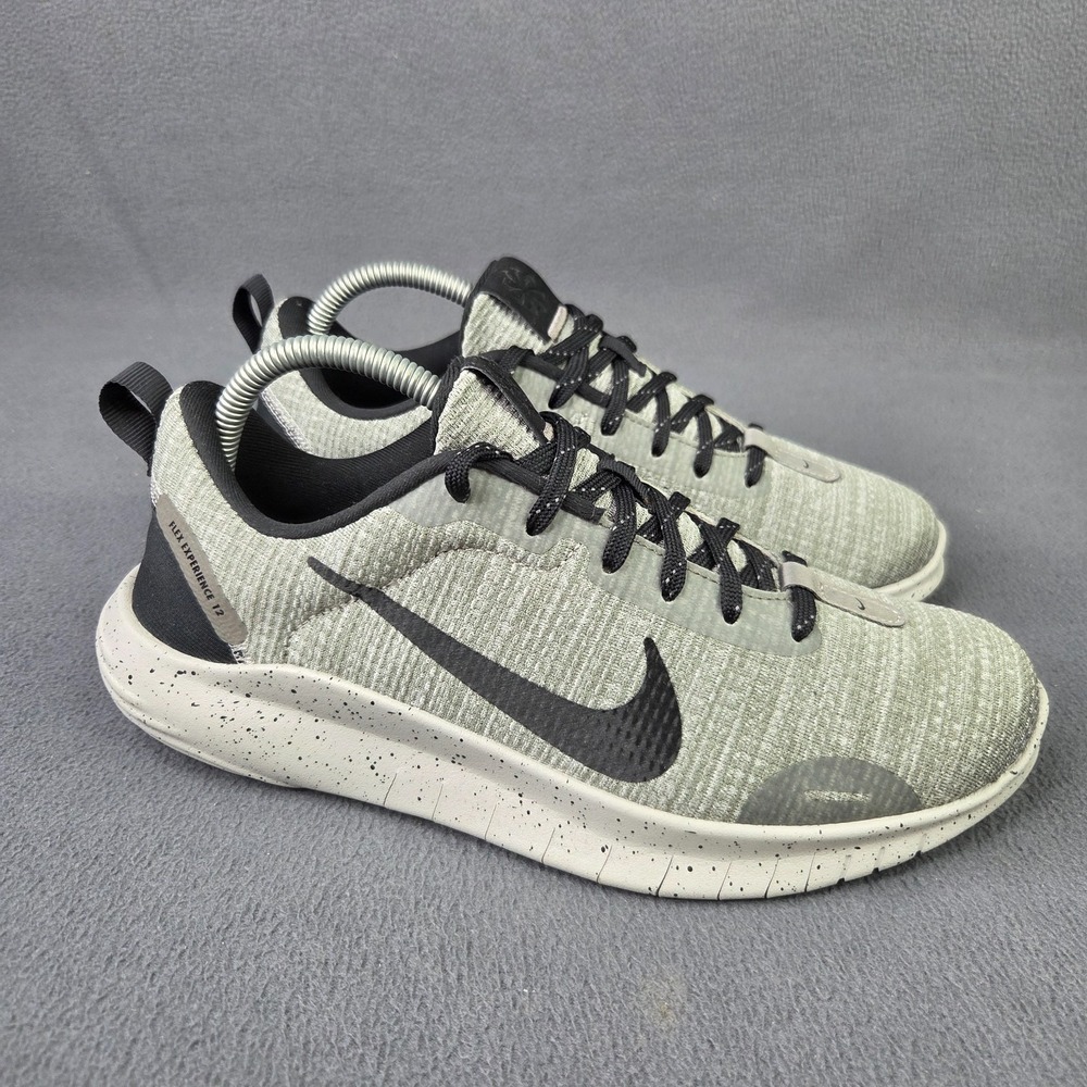 Nike Flex Experience 12 Mesh Sneakers Light Army Mens 7.5 Gray DV0740-001